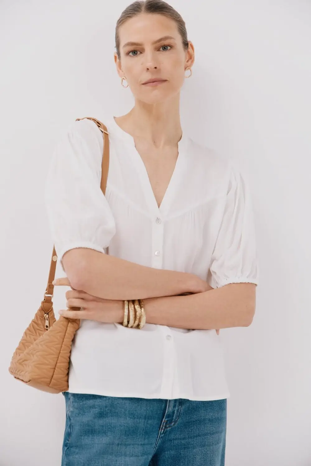 Blusa manga corta