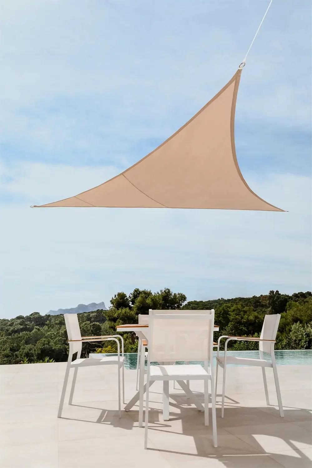 SKLUM | Toldo de vela triangular maquillaje claro