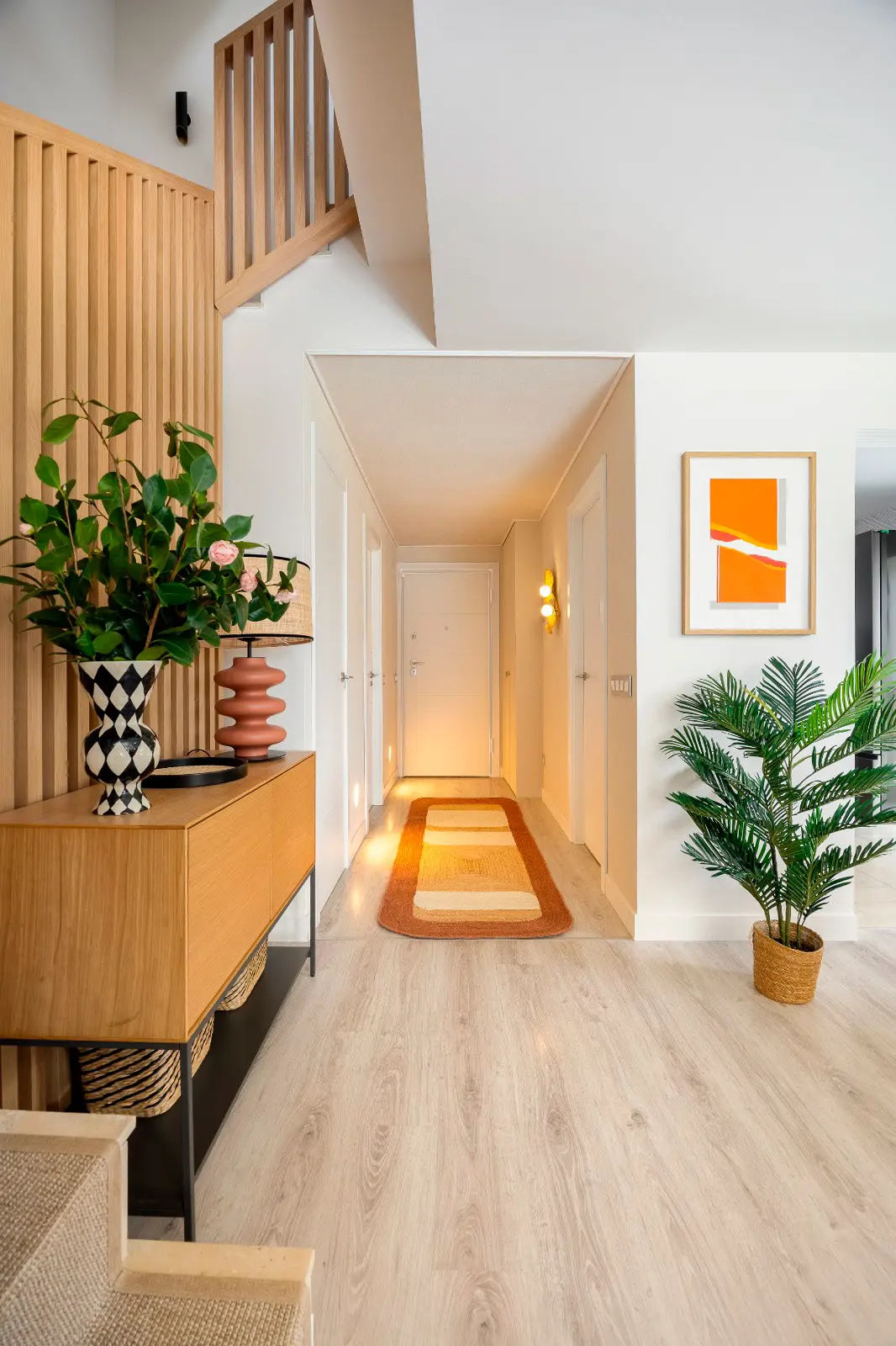 Zona de paso diseñada por María del Valle Interiorismo