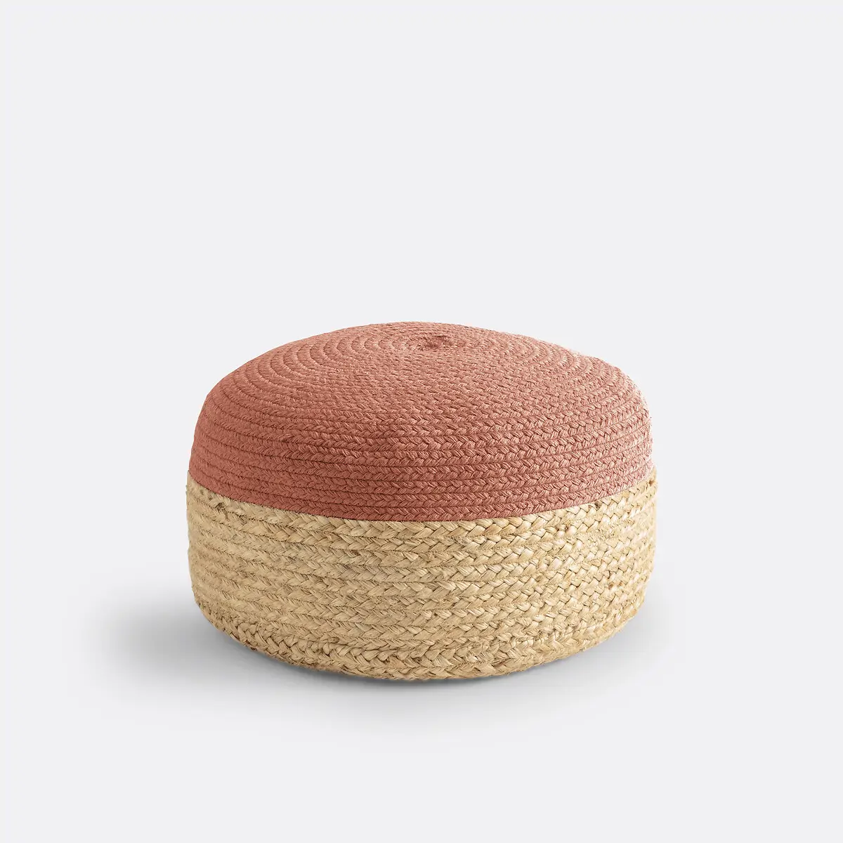 La Redoute | Puff bicolor de yute