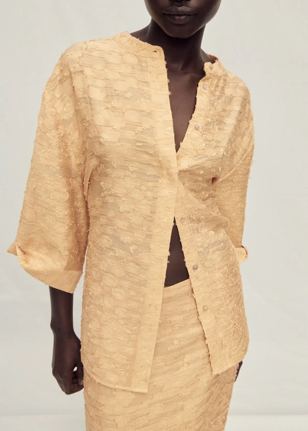 Camisa oversize textura