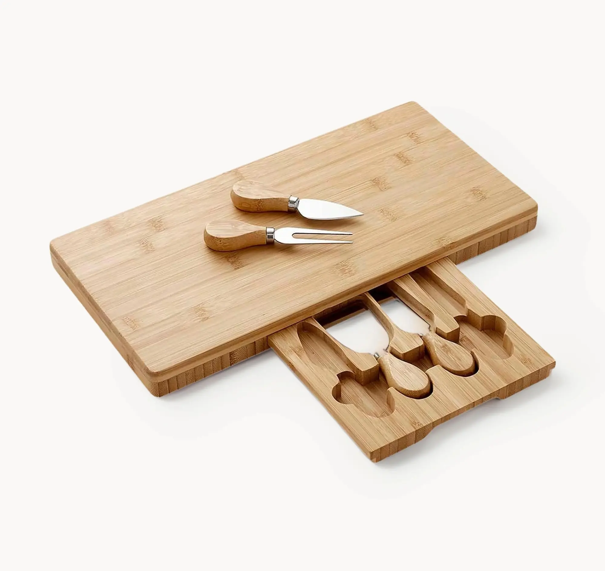 Set de tabla y cuchillos de queso, 5 pzas.