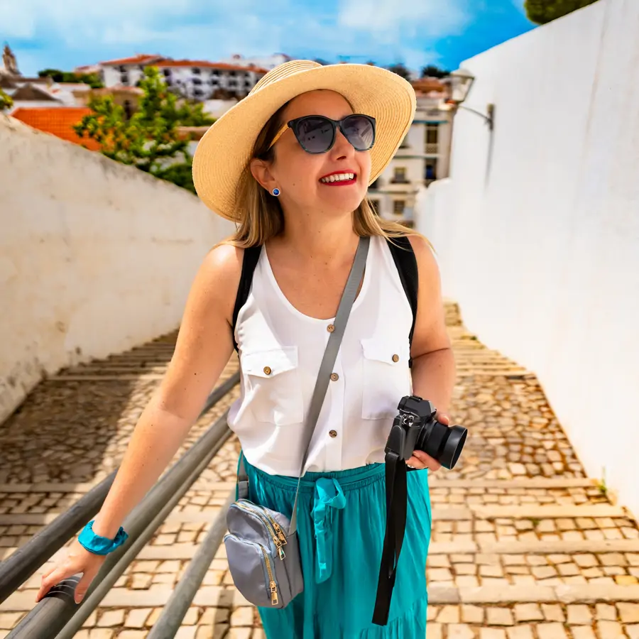 Mujer de turismo