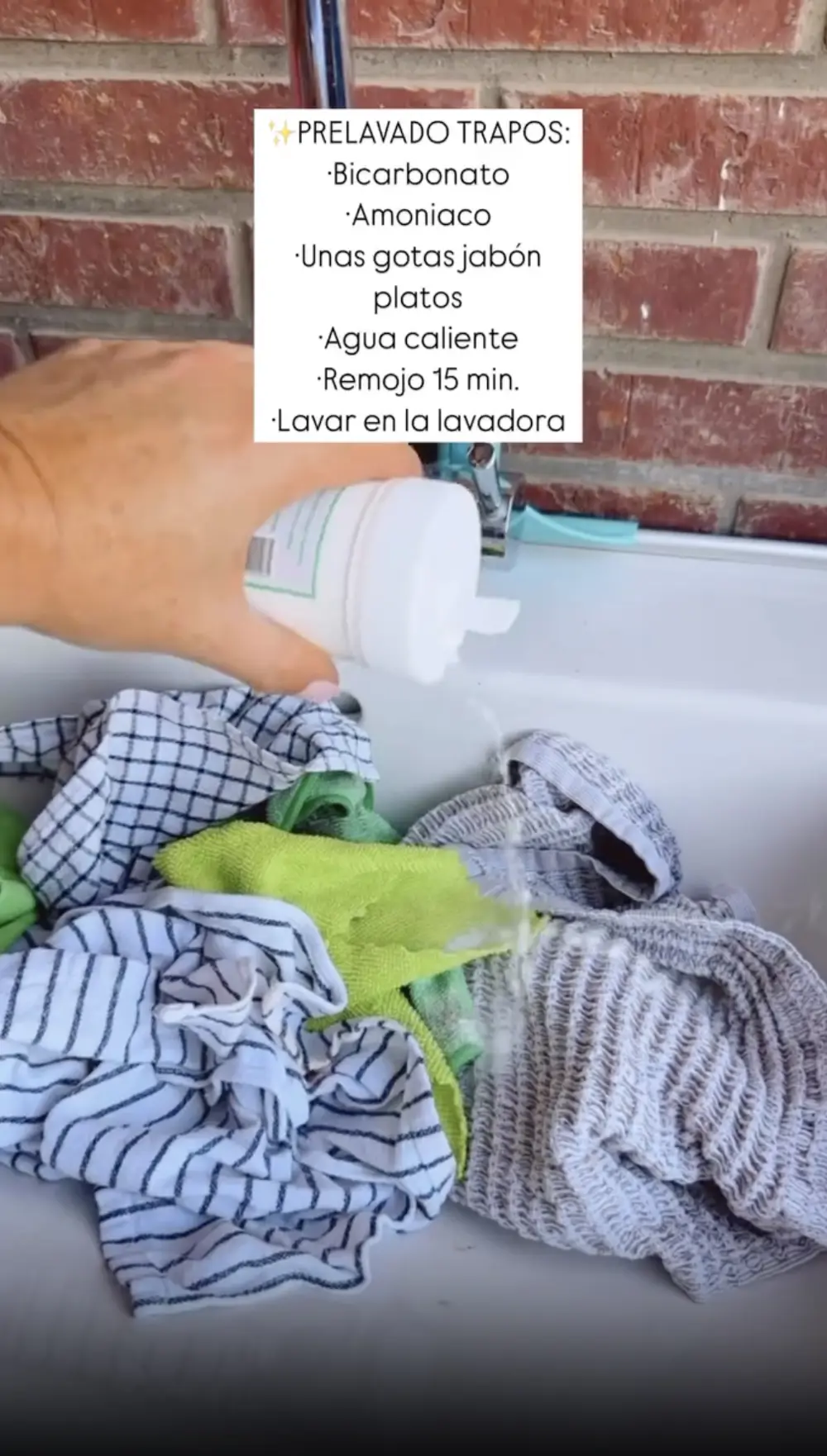 Limpieza trapos de cocina
