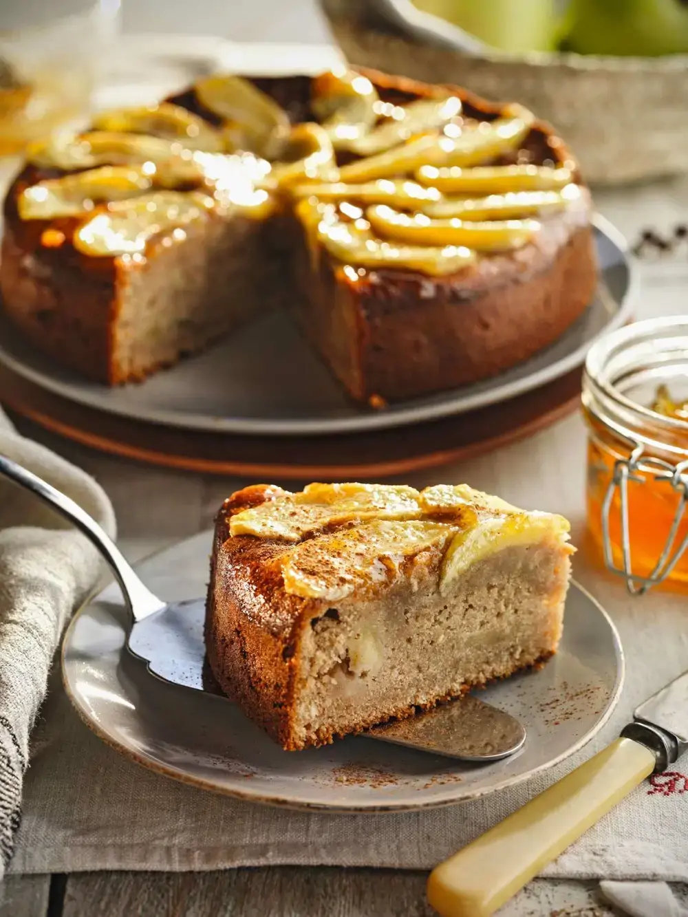 receta bizcocho manzana y avena integral 