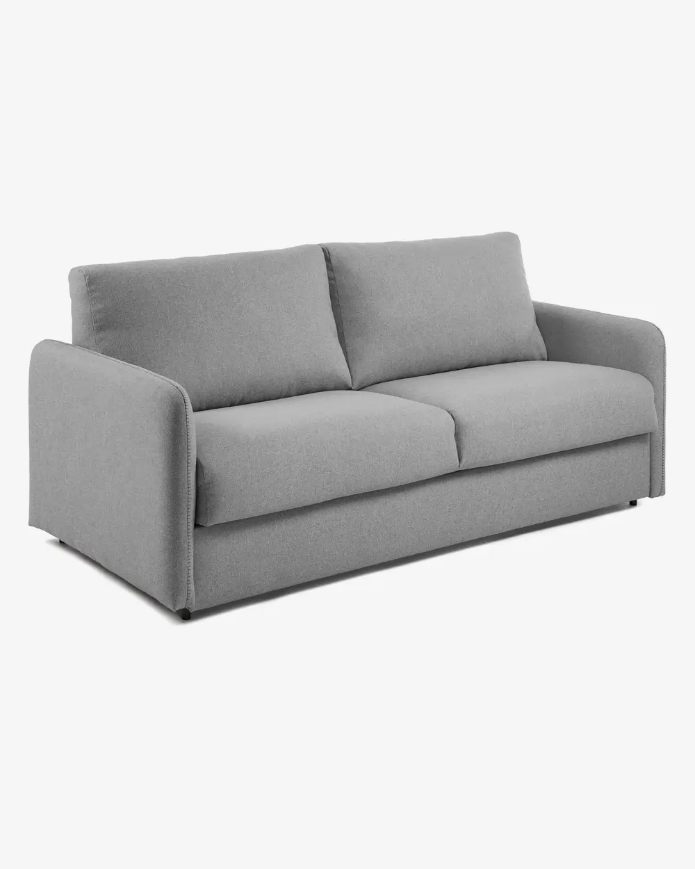 Sofá cama Kymoon de poliuretano gris claro de Kave Home