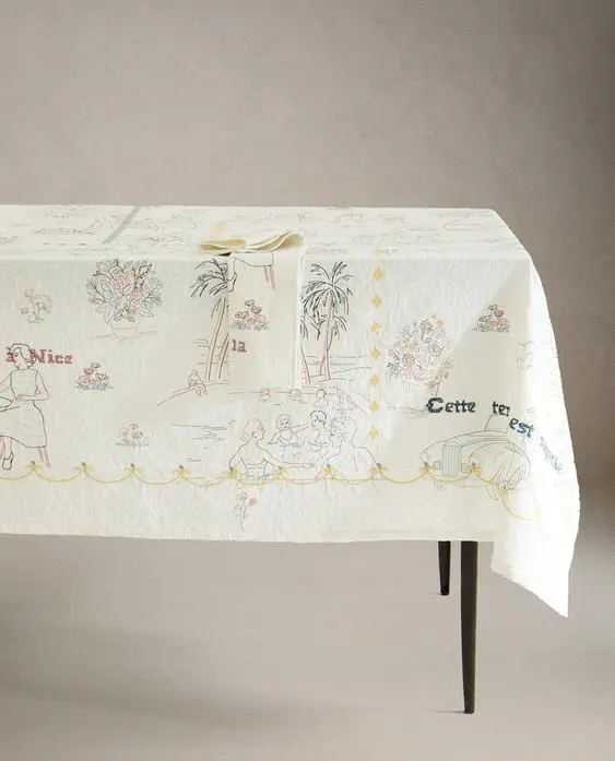 Mantel de algodón 