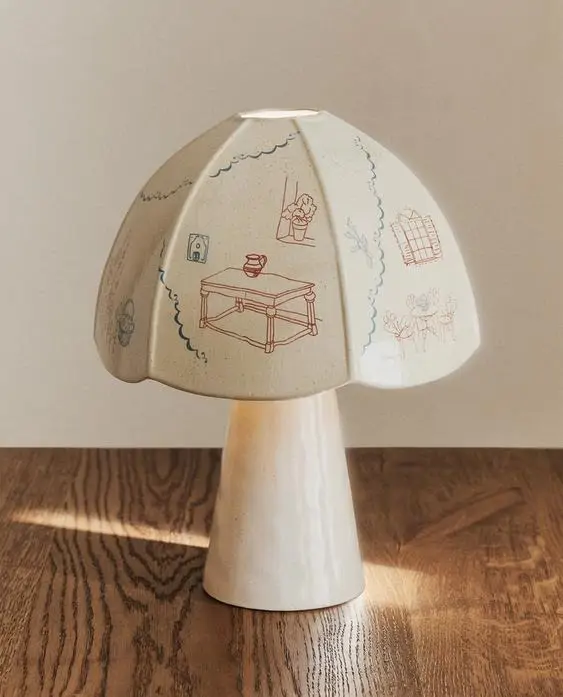 Lámpara de mesa de cerámica