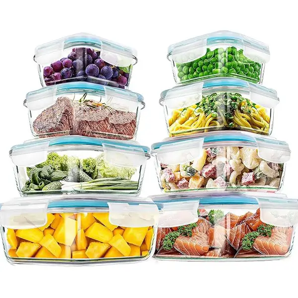 Tupers cristal para crudos y cocinados