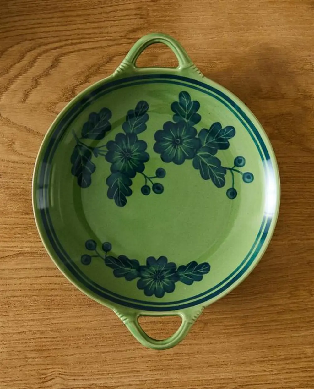 Plato gres floral