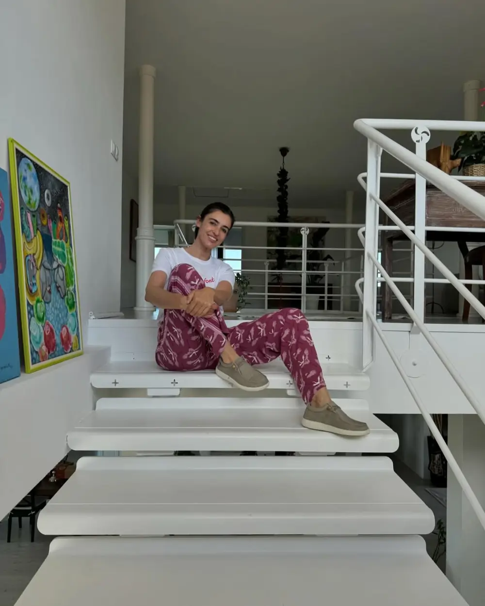 Blanca Romero en su casa