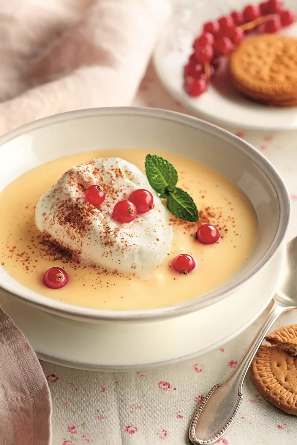 natillas a la canela con merengue