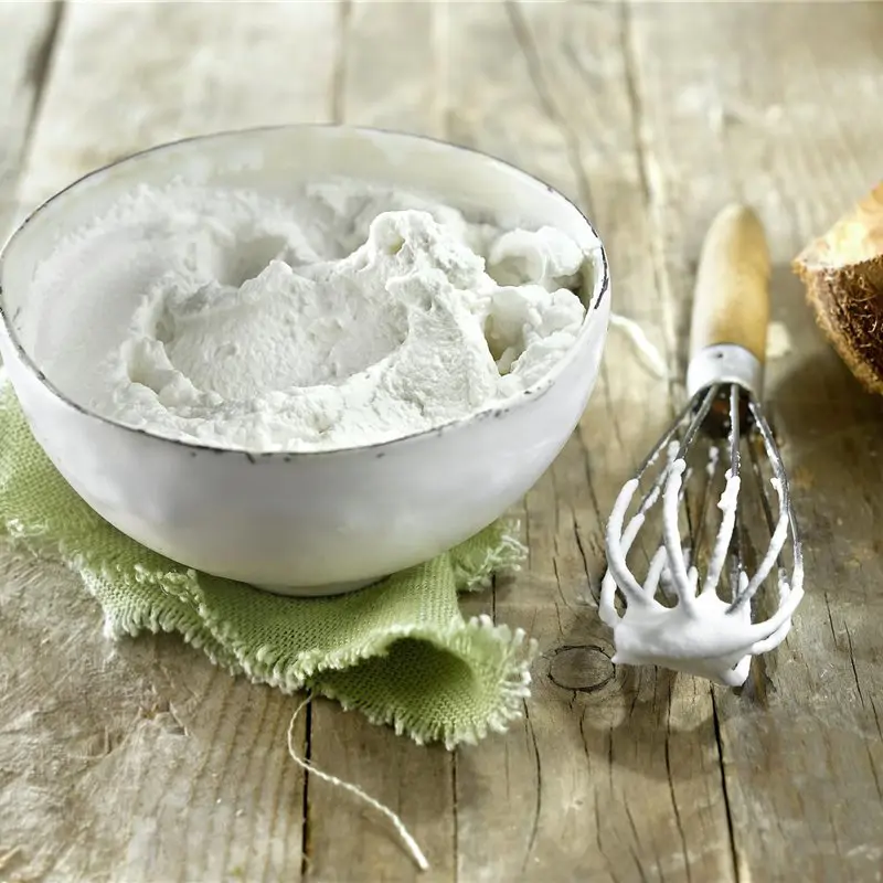 Nata con leche de coco