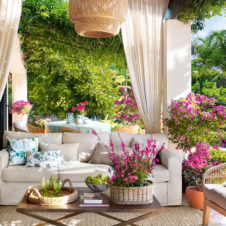 PORCHE CON PLANTAS