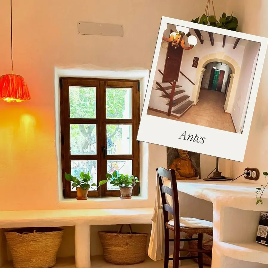 Antes y después de reforma de la casa de una pareja