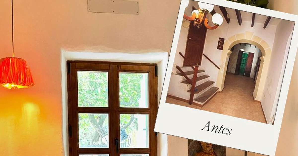 Una pareja compra una casa típica mallorquina en ruinas y la transforma ...