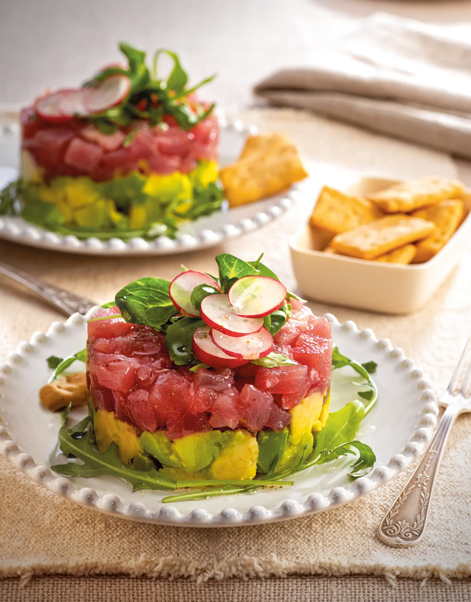 Tartar de atún y aguacate