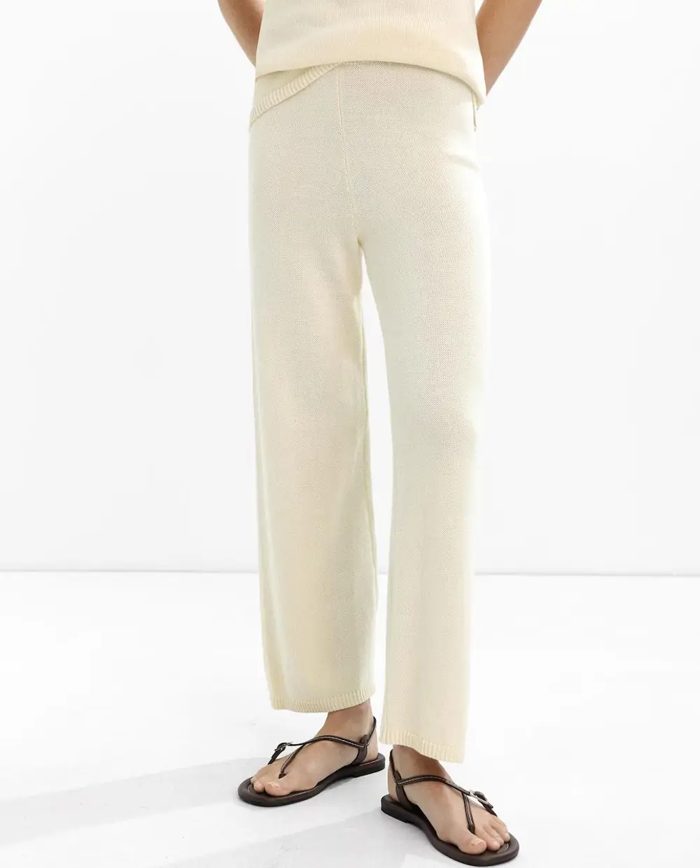 Pantalones algodón y punto
