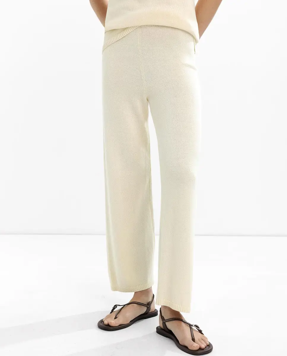 Pantalón algodón y punto