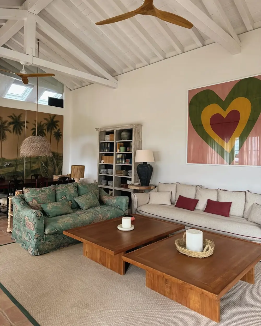 Interior de la casa de María Pombo.