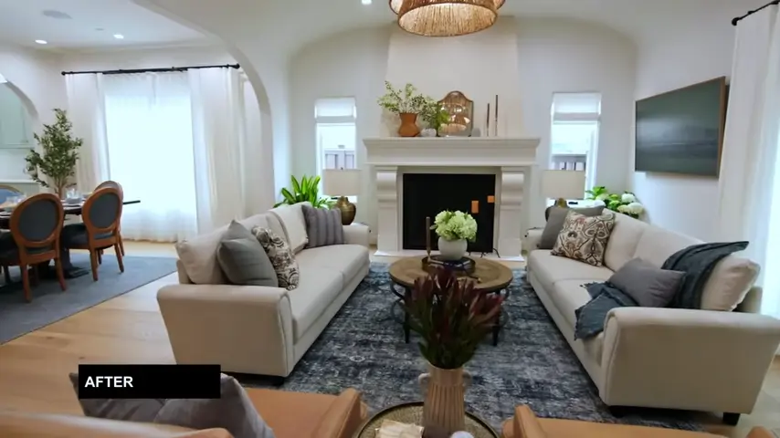 Un salón amplio y pensado para recibir invitados