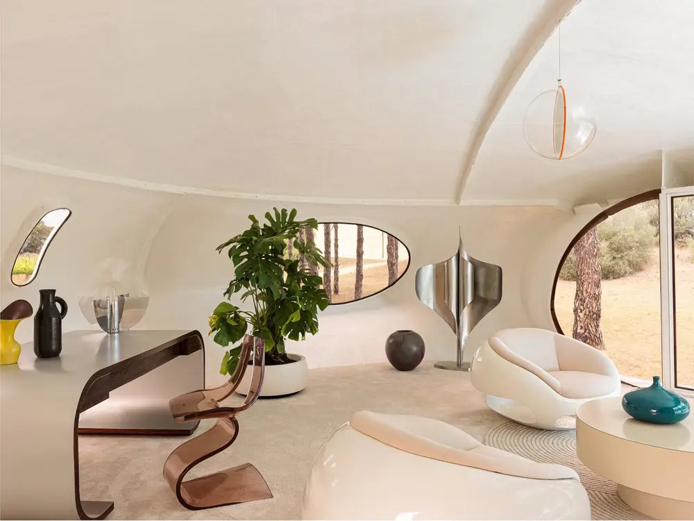 casa ovni interiores