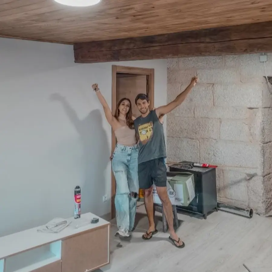 Rocío y Cristian, una pareja que ha reformado una casa en ruinas