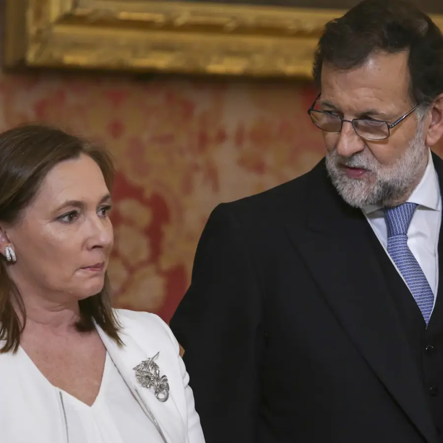 Elvira Fernández y Mariano Rajoy