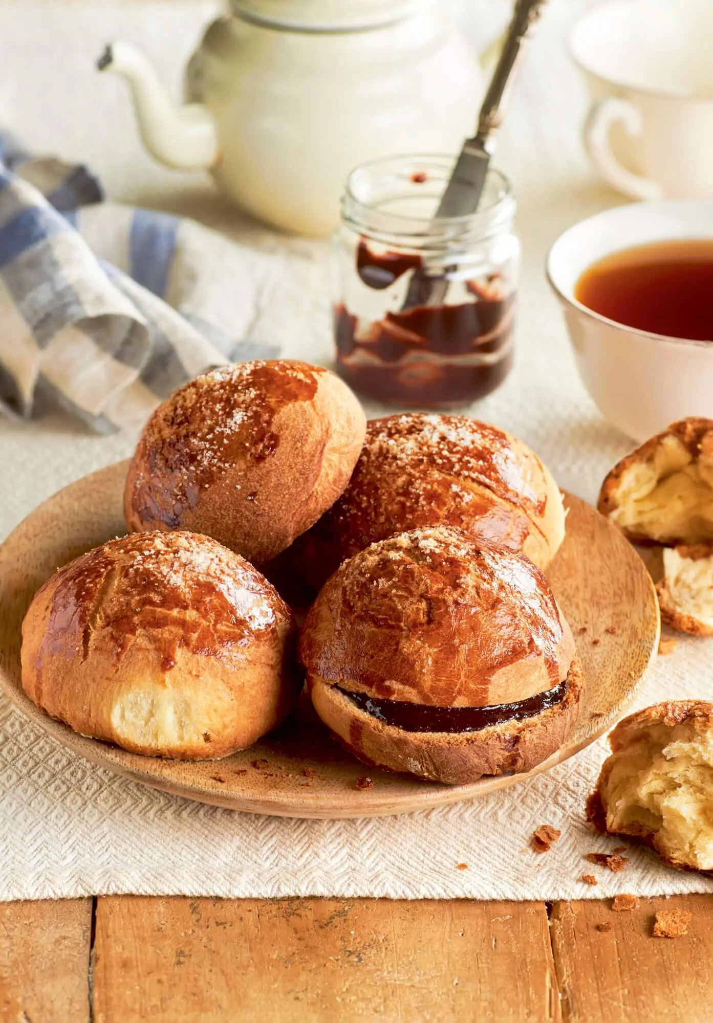 pan casero pan de muerto relleno