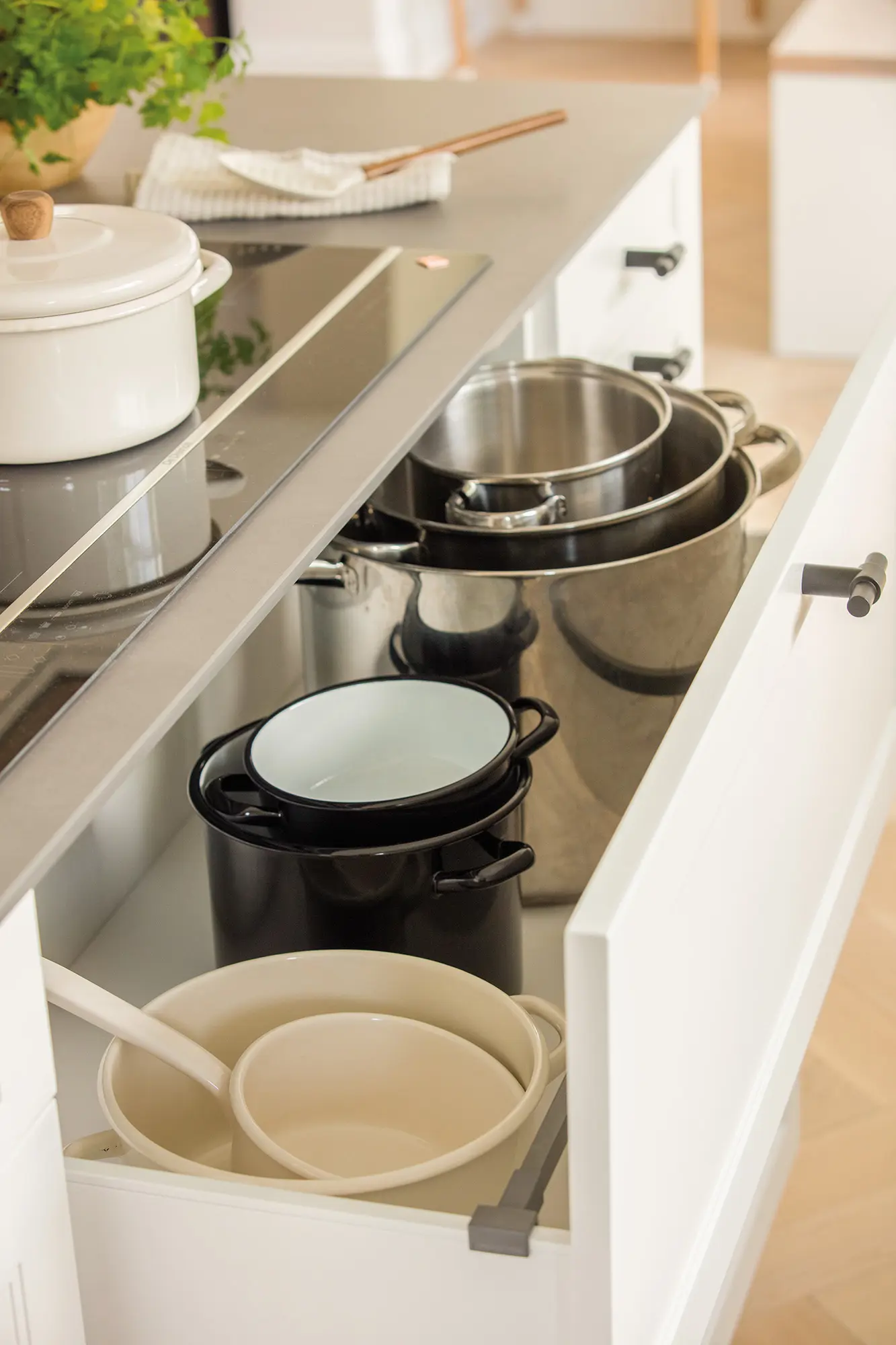Detalle de cajón de la cocina