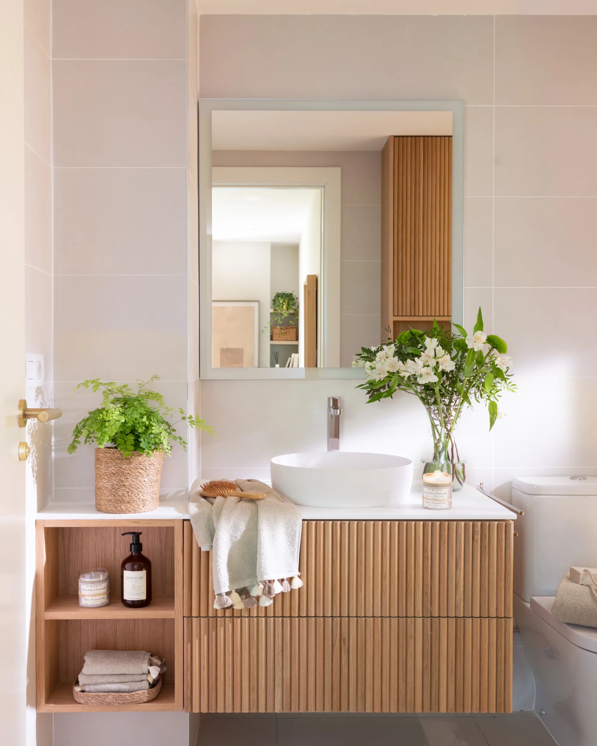 Un baño optimizado al detalle