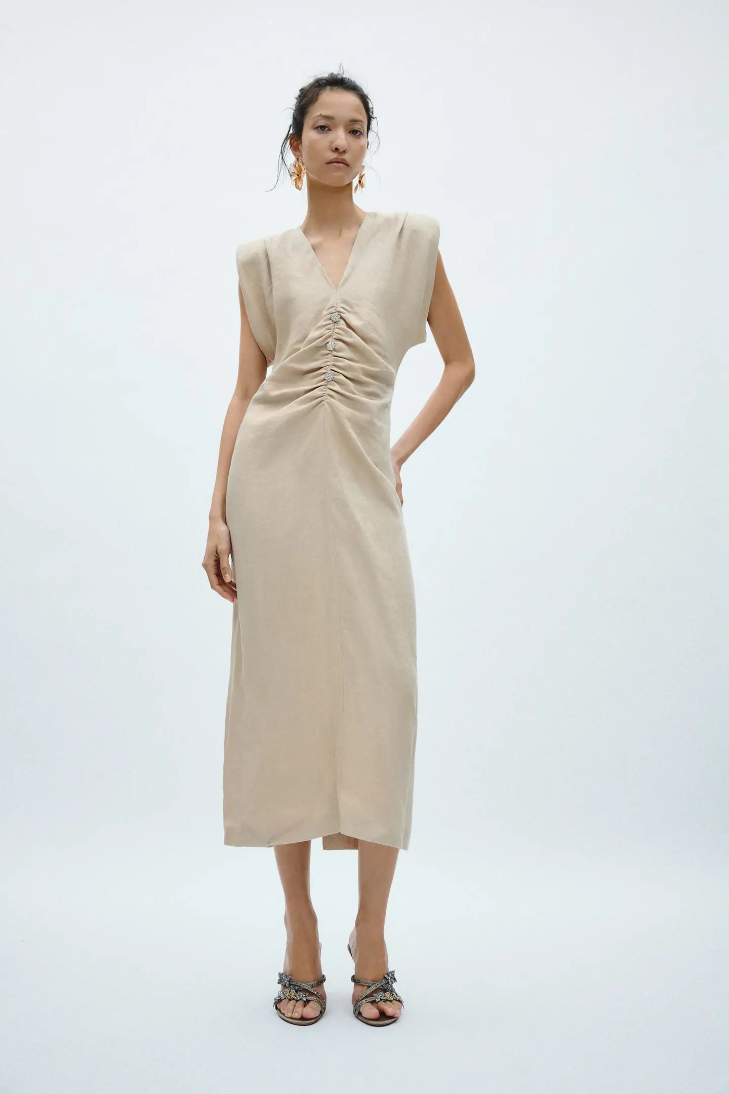 Zara vestido de lino