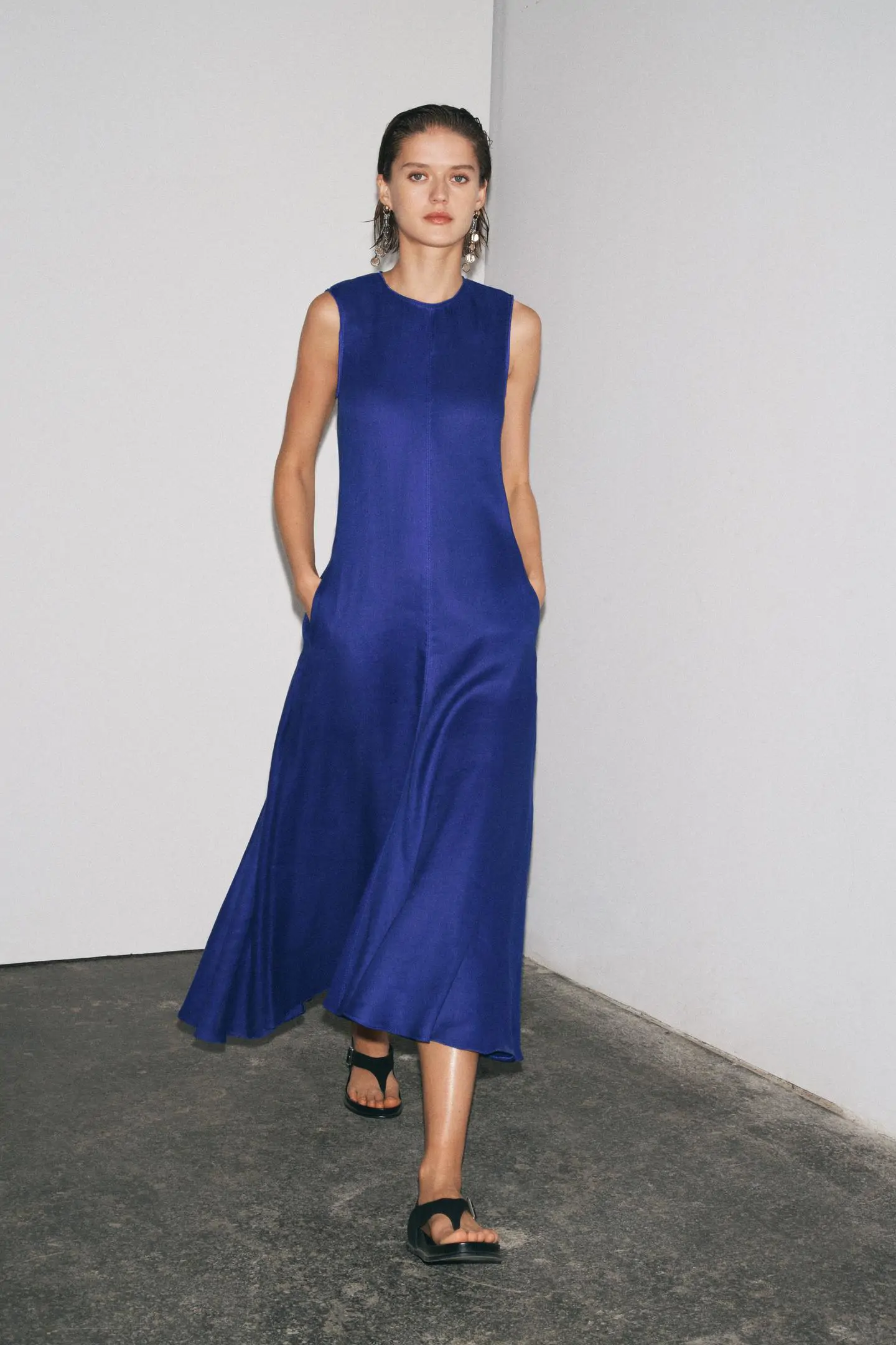 Zara vestido de lino