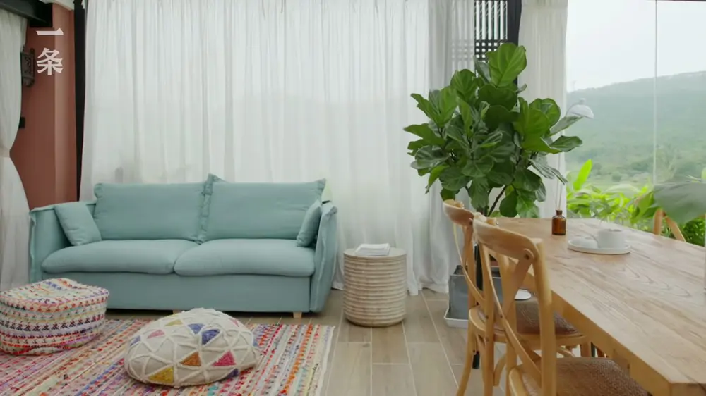 Un salón cómodo y práctico