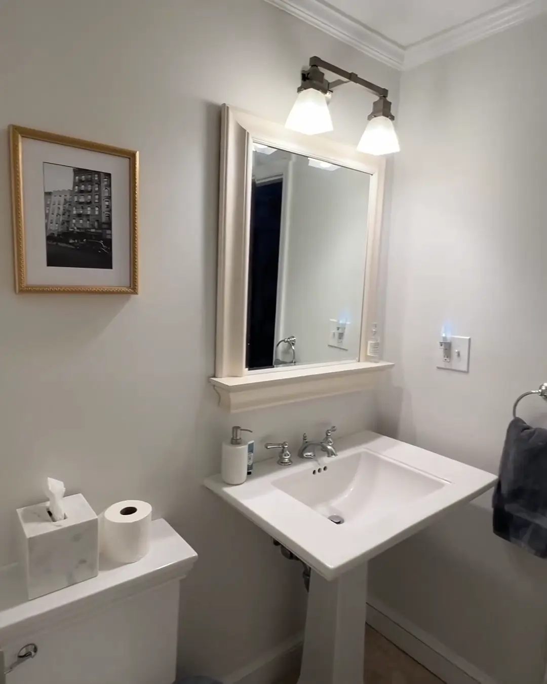 Antes: un baño anticuado