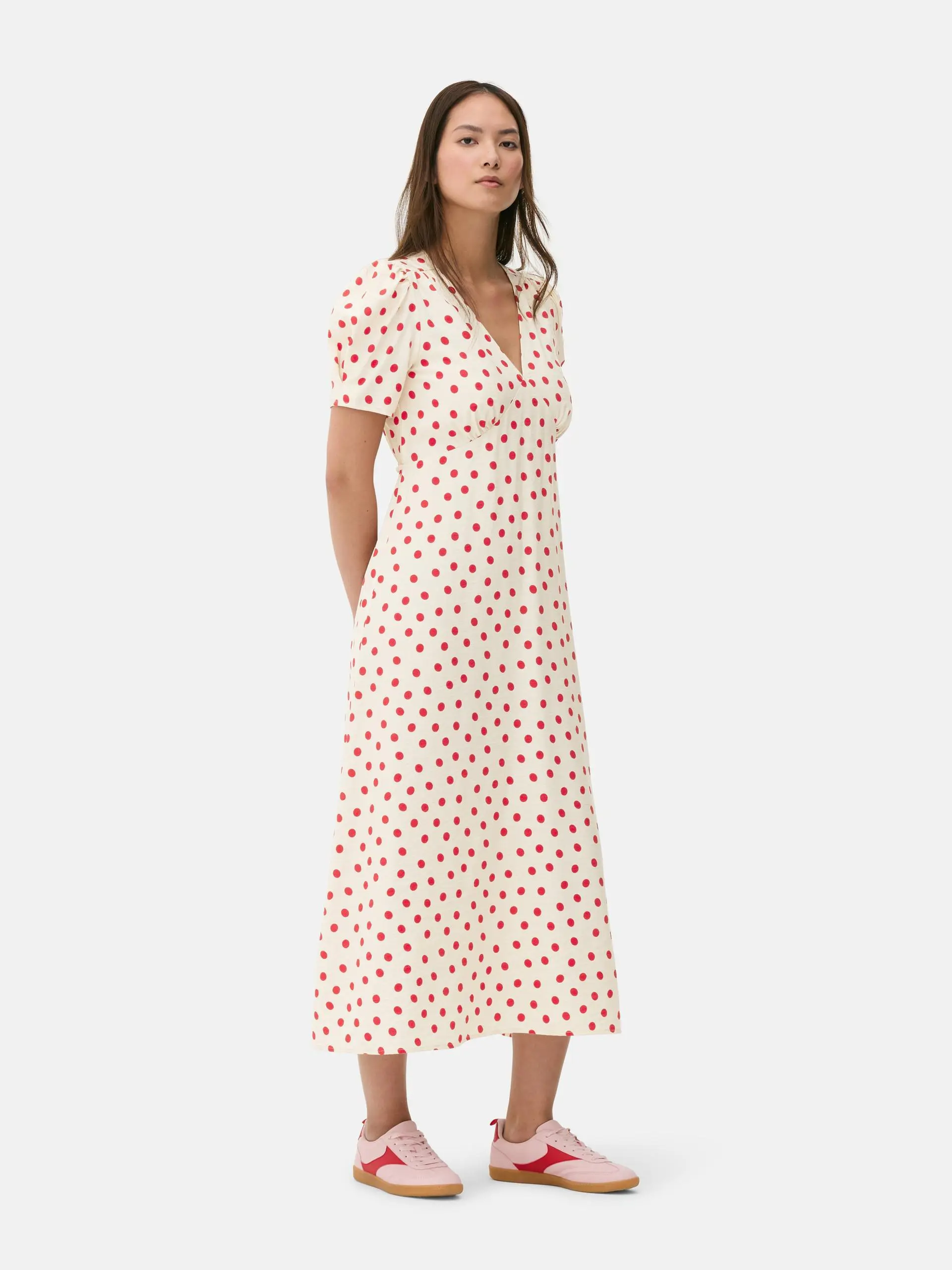 Vestido midi estilo vintage
