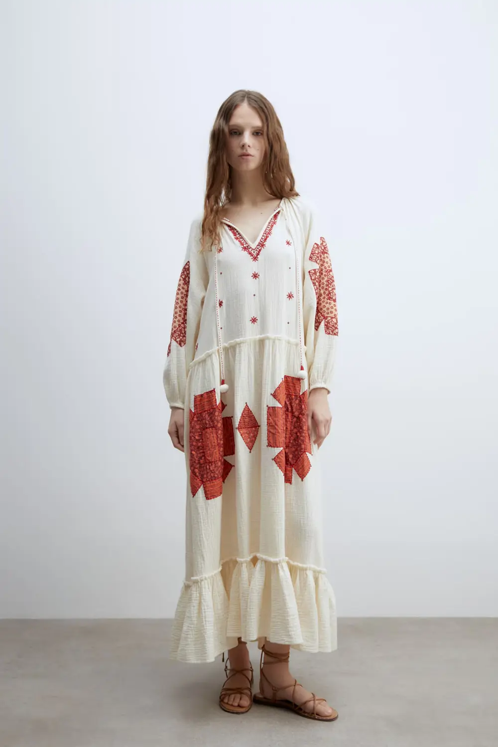 vestido Sfera maga larga boho